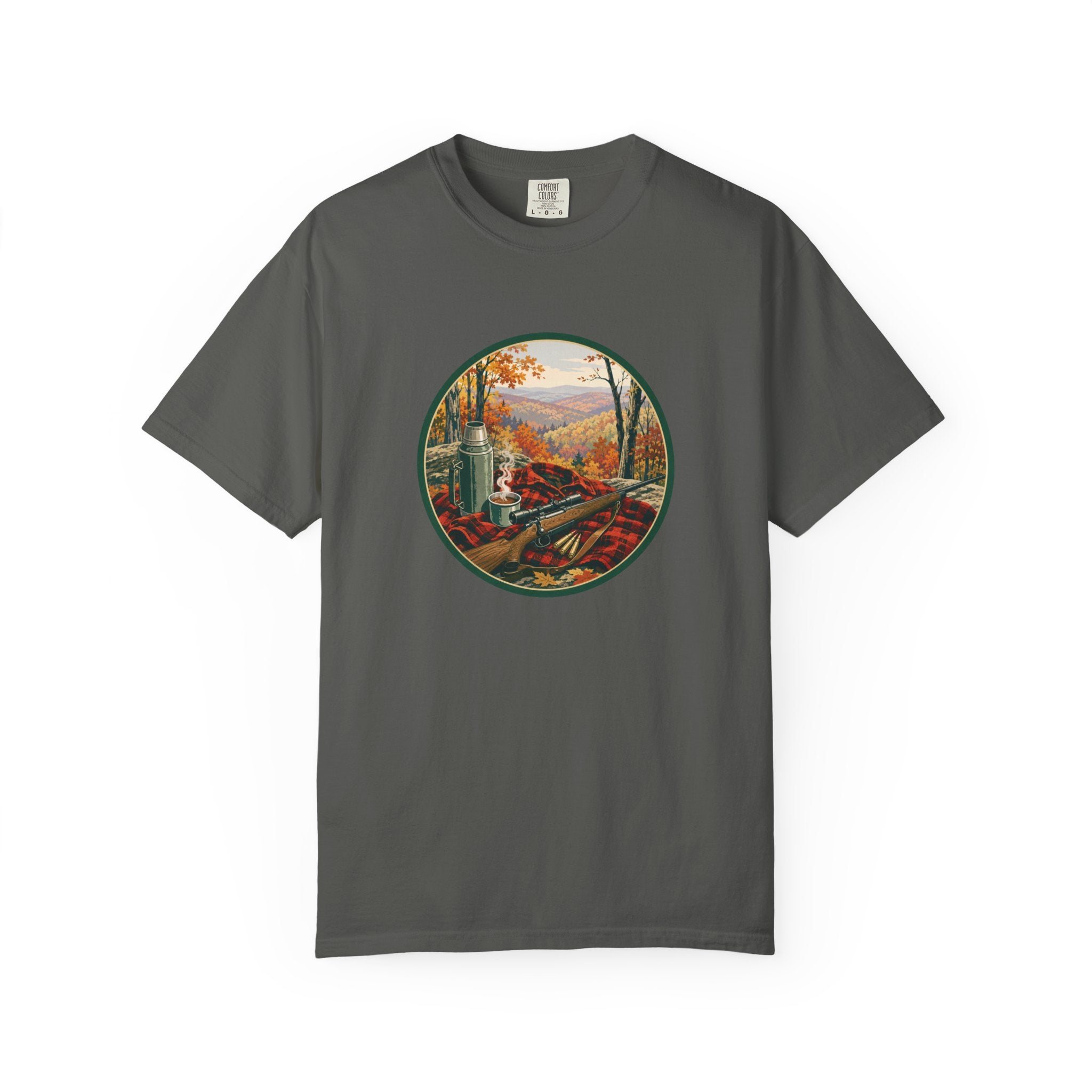 Autumn Hunt Scenic T-Shirt — Vintage Mountain Fall Landscape Tee