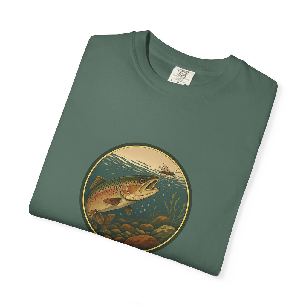 Rainbow Trout  Circle T-Shirt — Vintage Fishing Graphic Tee