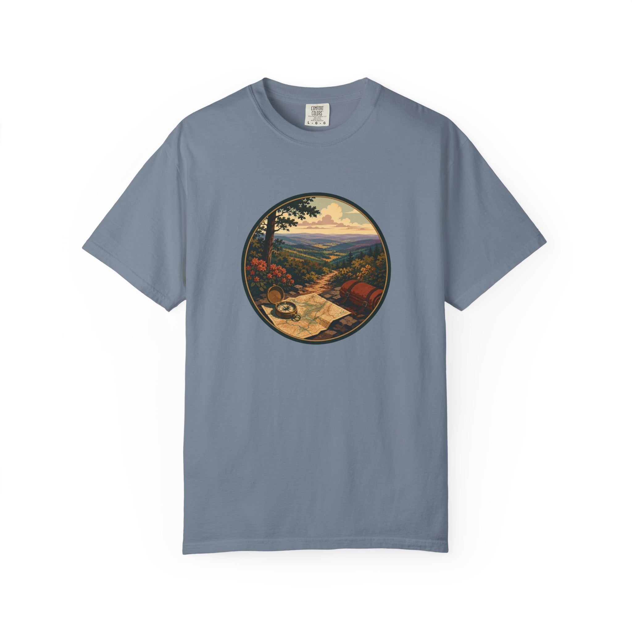 Backpacking Trail Tee - Scenic Mountain Vista T-Shirt