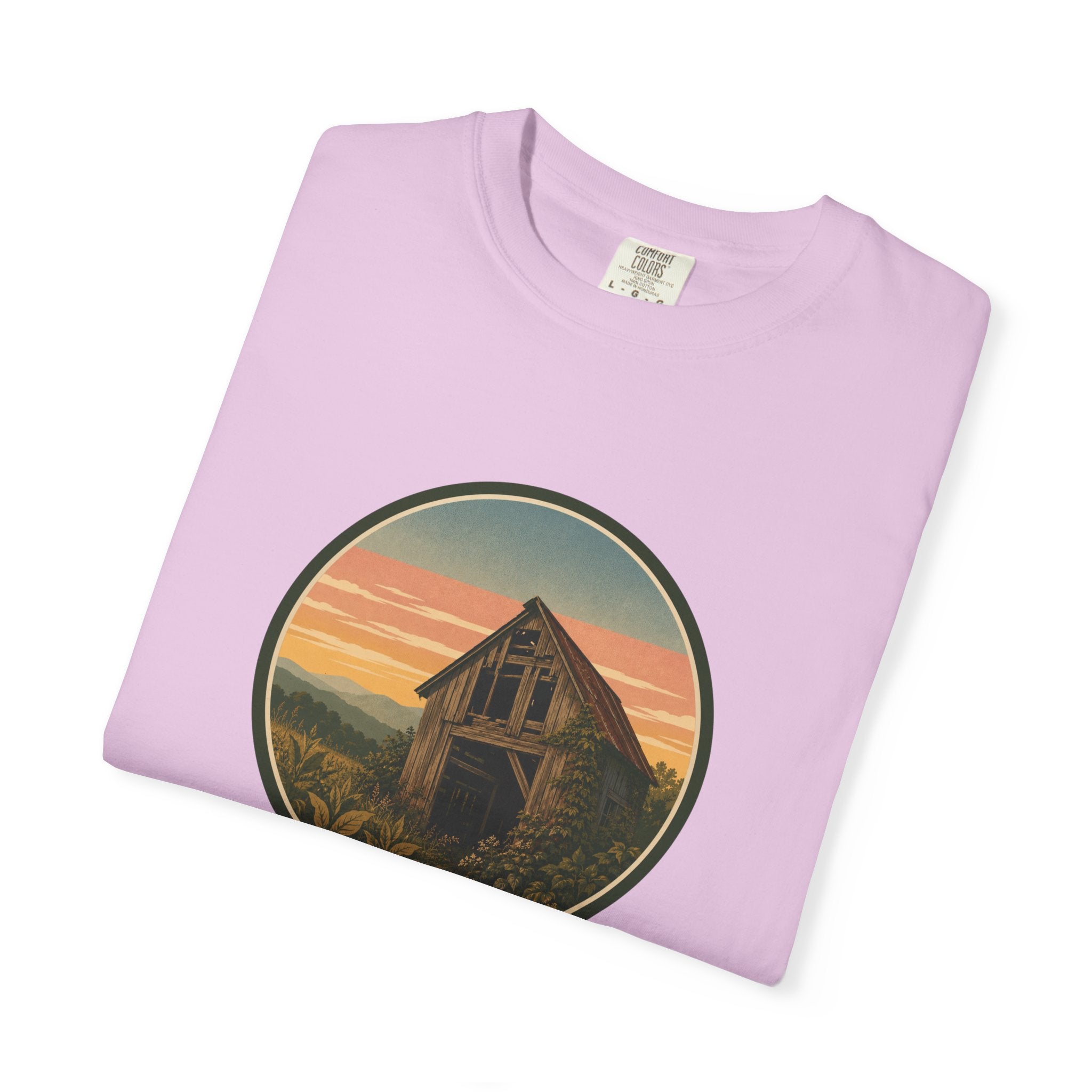 Vintage Tobacco Barn Sunset T-Shirt