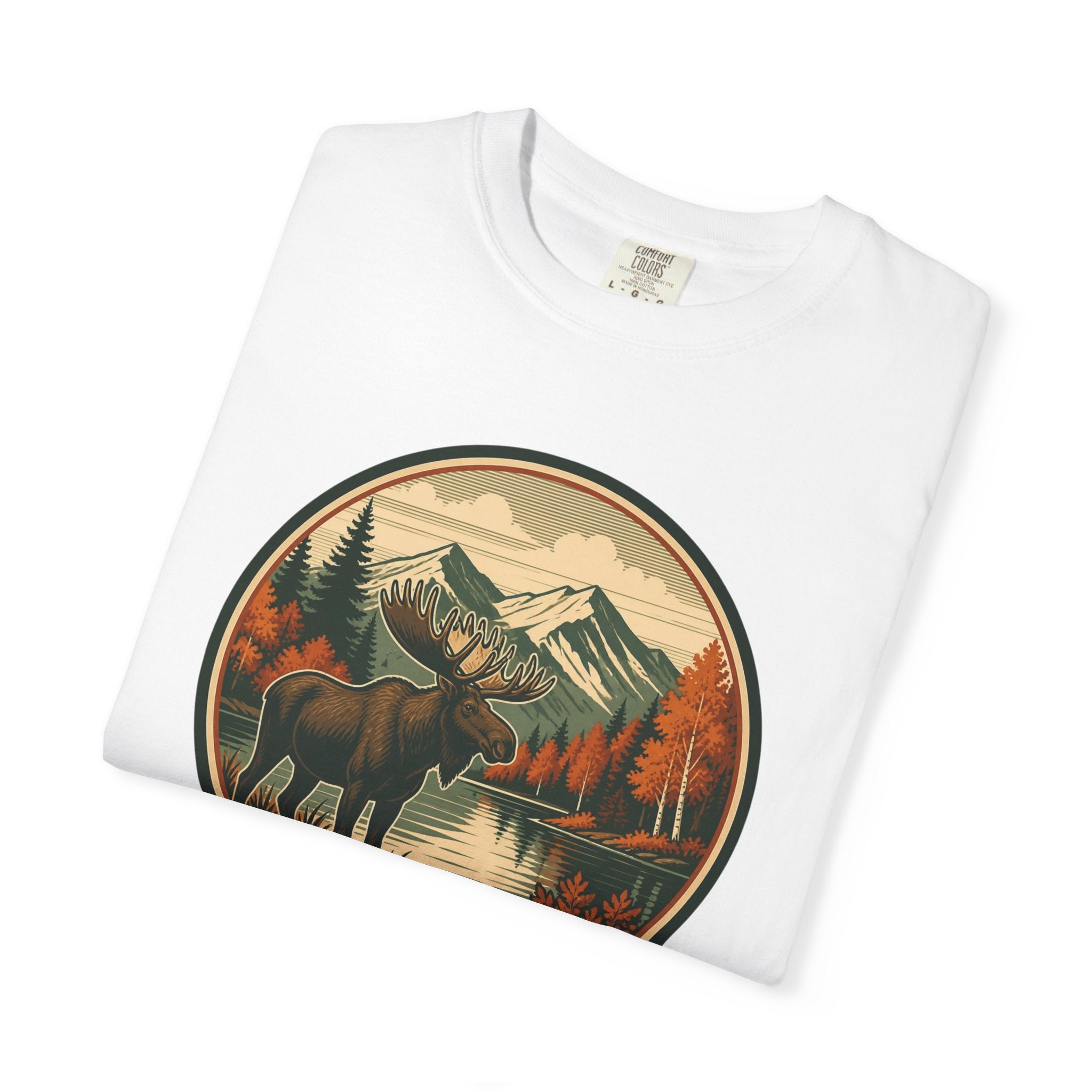 Moose Mountain Scenic T‑Shirt — Vintage Wilderness Camp Tee