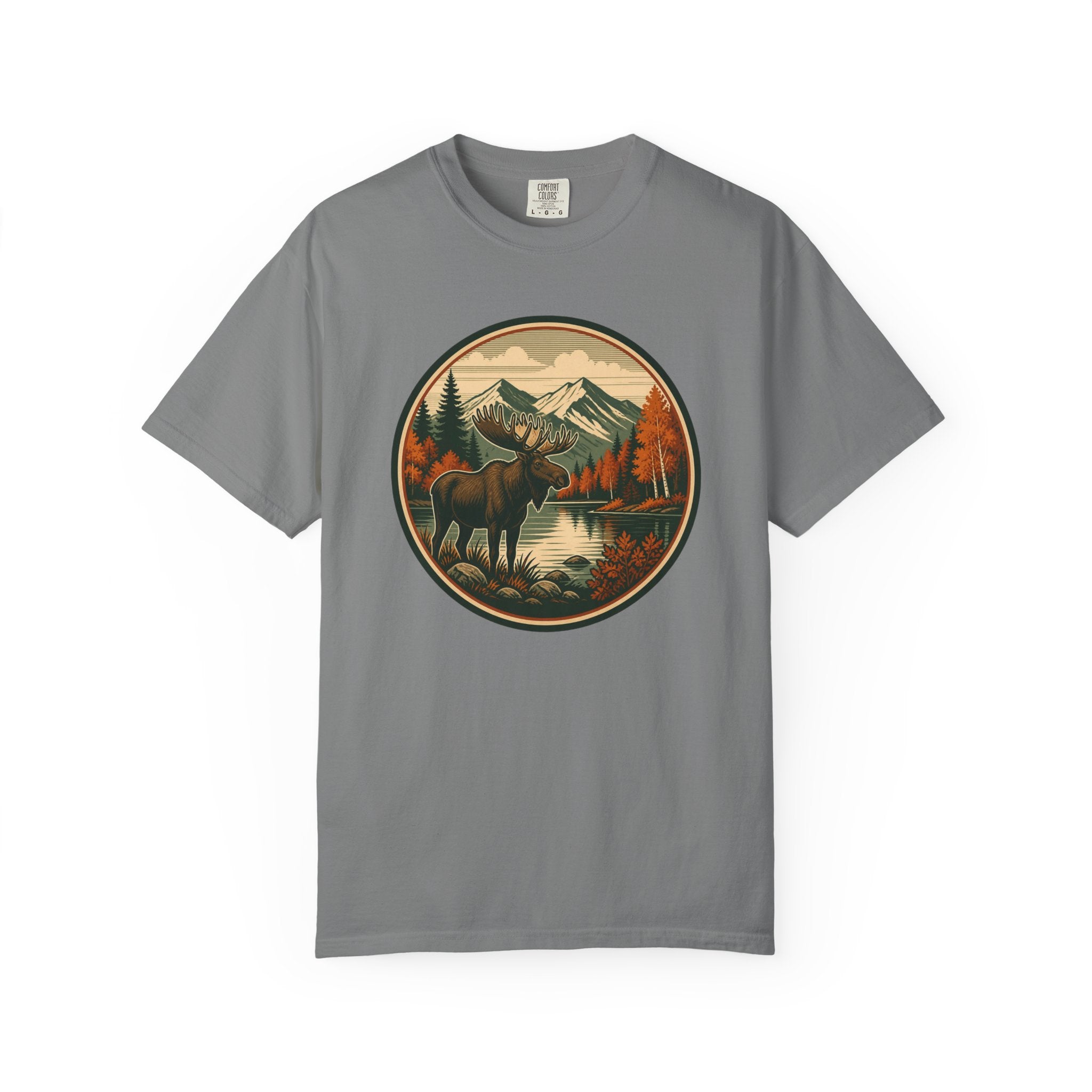 Moose Mountain Scenic T‑Shirt — Vintage Wilderness Camp Tee