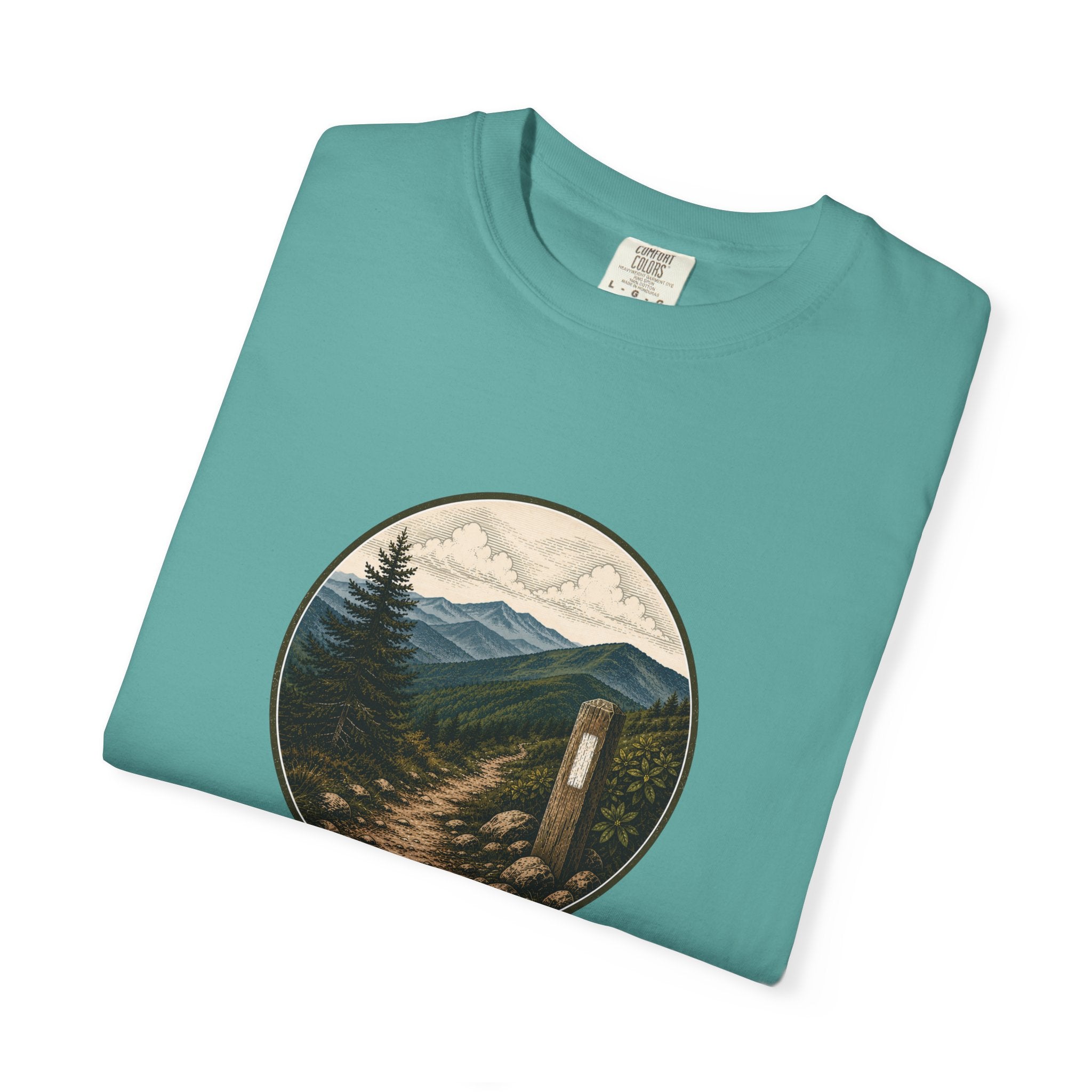 Trailside Scenic T-Shirt — Mountain Path Graphic