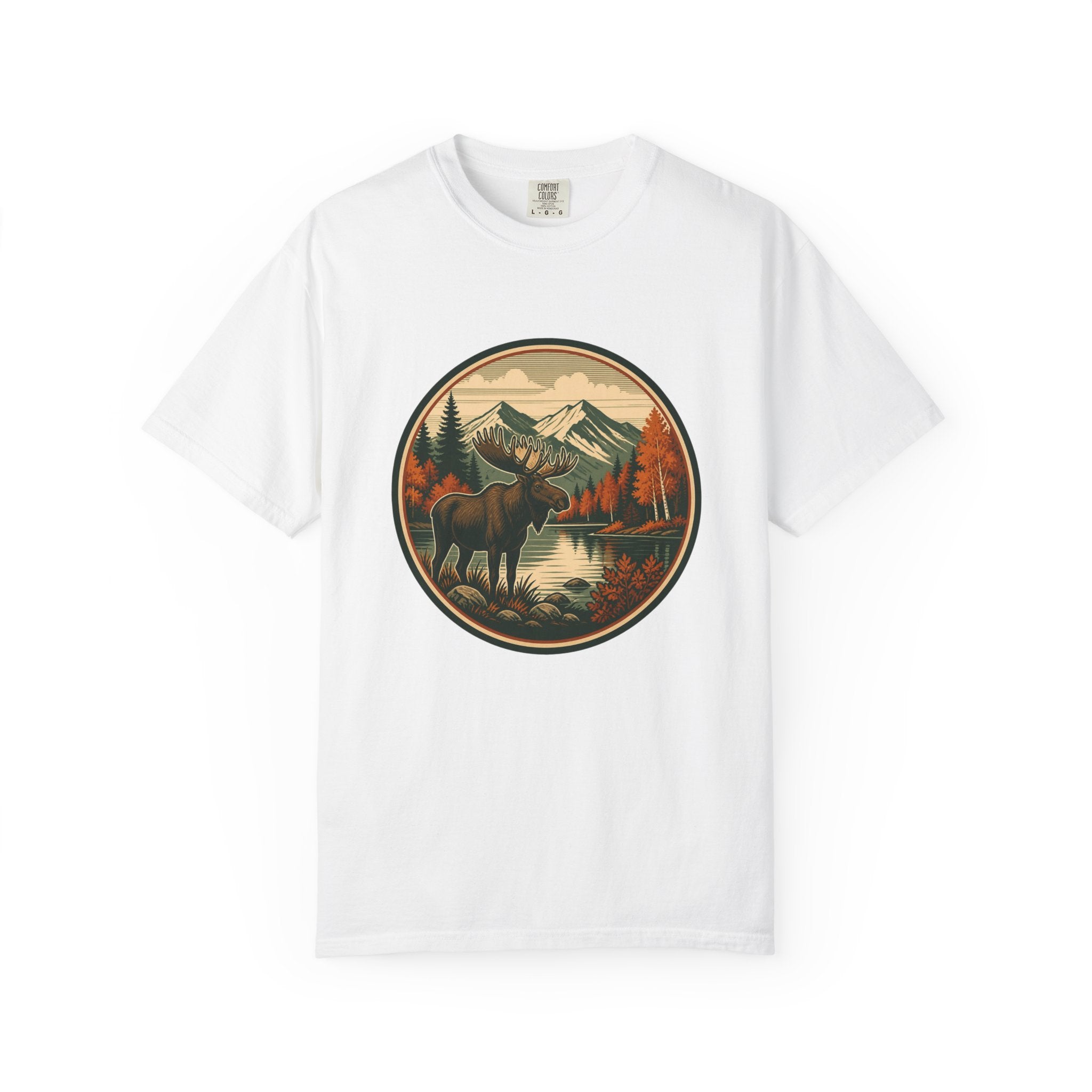 Moose Mountain Scenic T‑Shirt — Vintage Wilderness Camp Tee