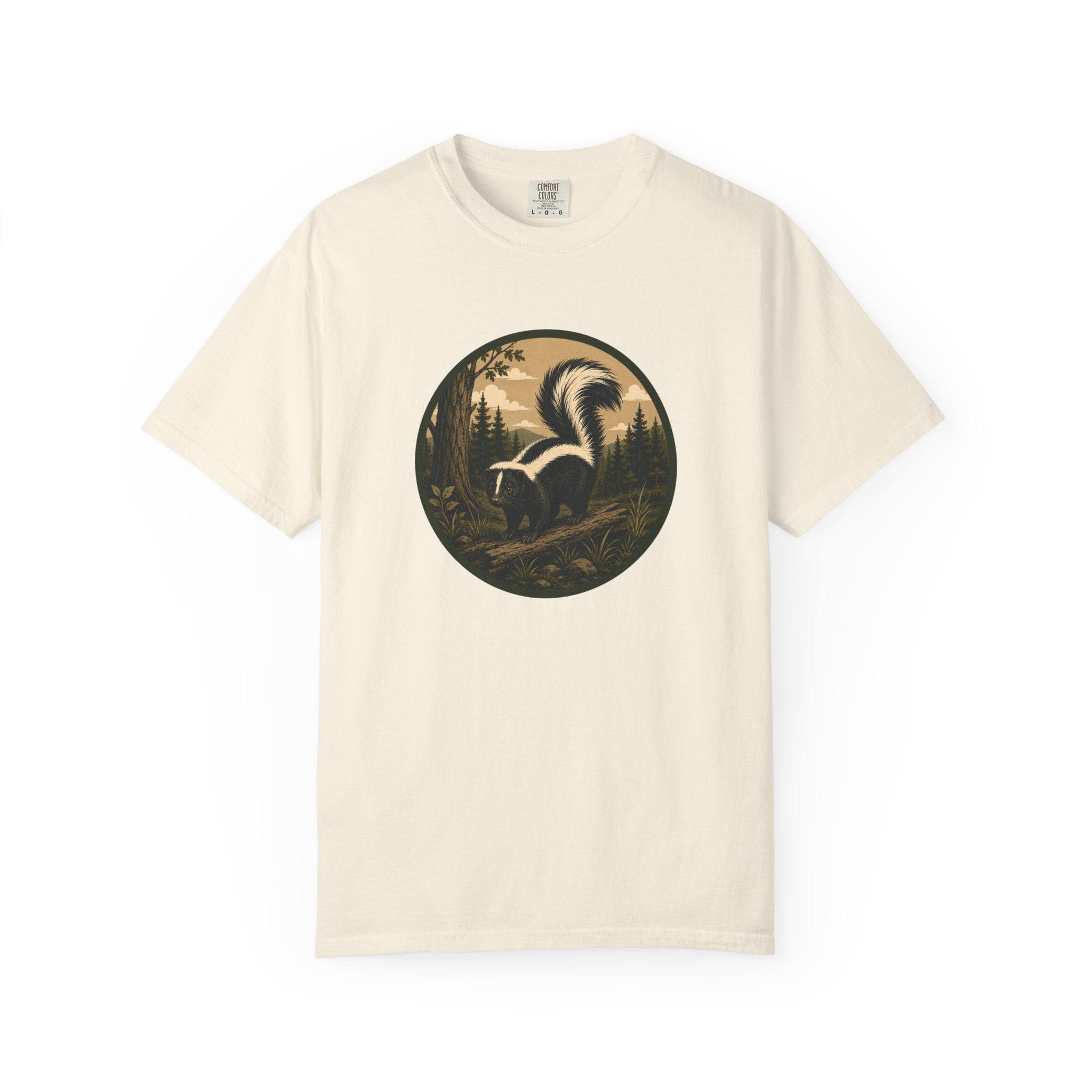 Skunk Forest T-Shirt — Vintage Woodland Wildlife Tee