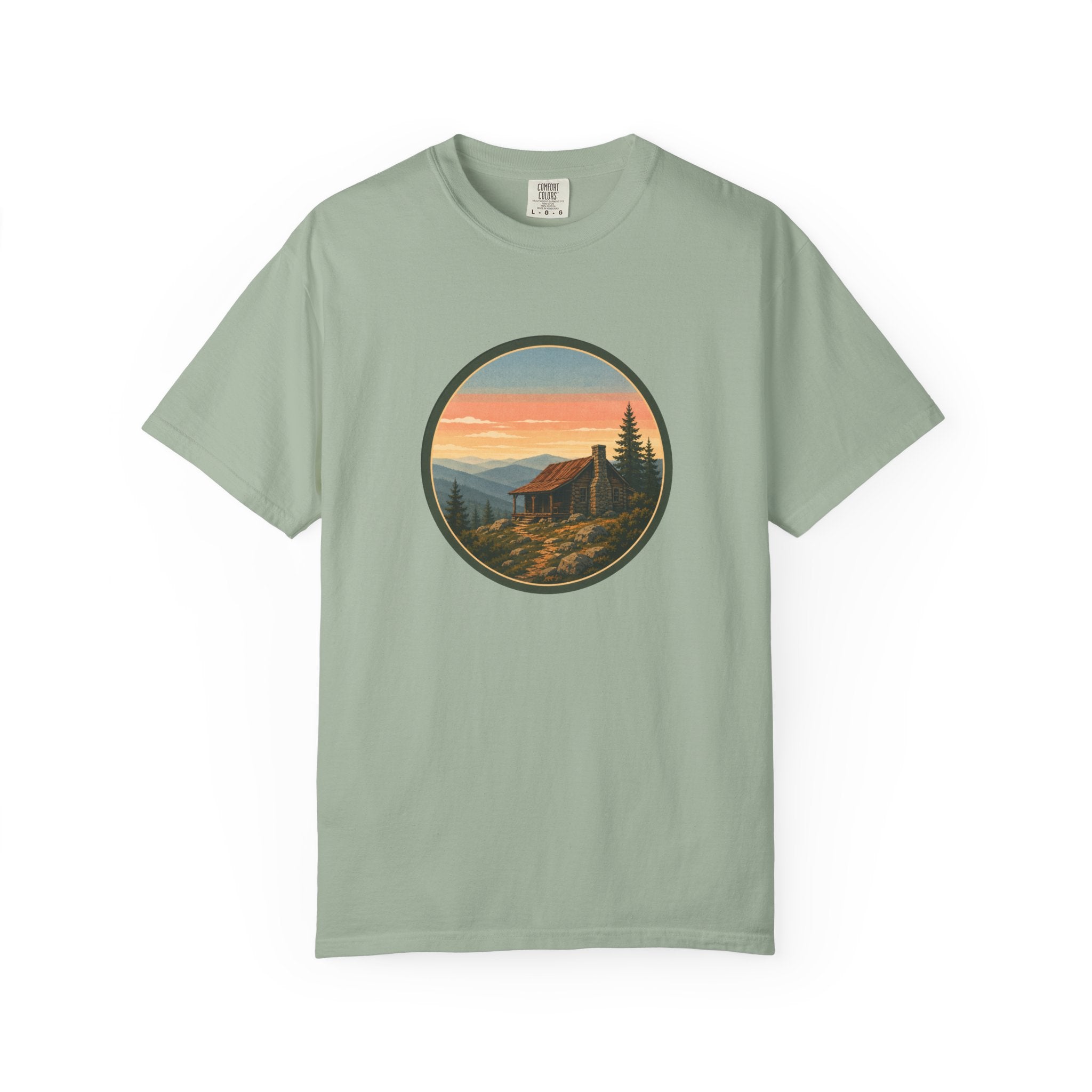 Sunset Cabin Mountain T-Shirt