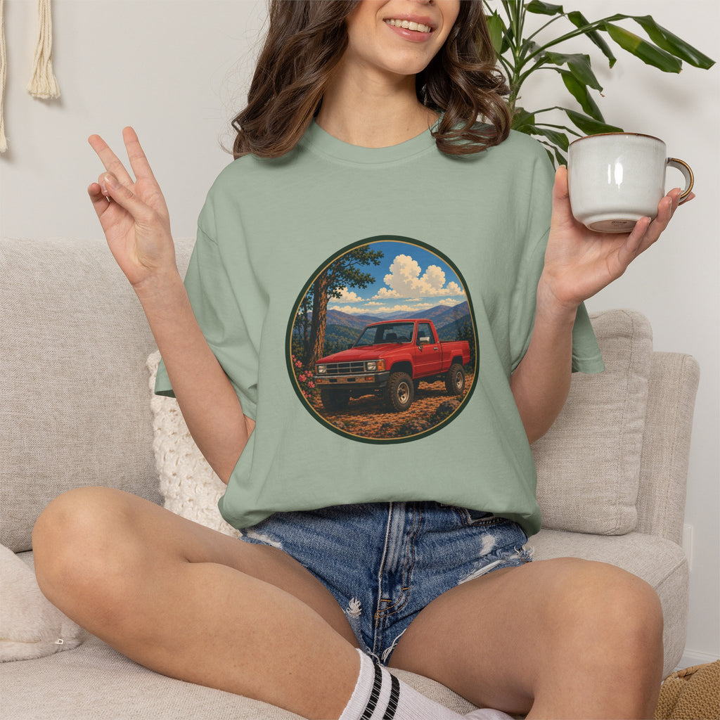 Adventure Truck T-Shirt — Vintage Red 4x4 Off-Road Graphic Tee