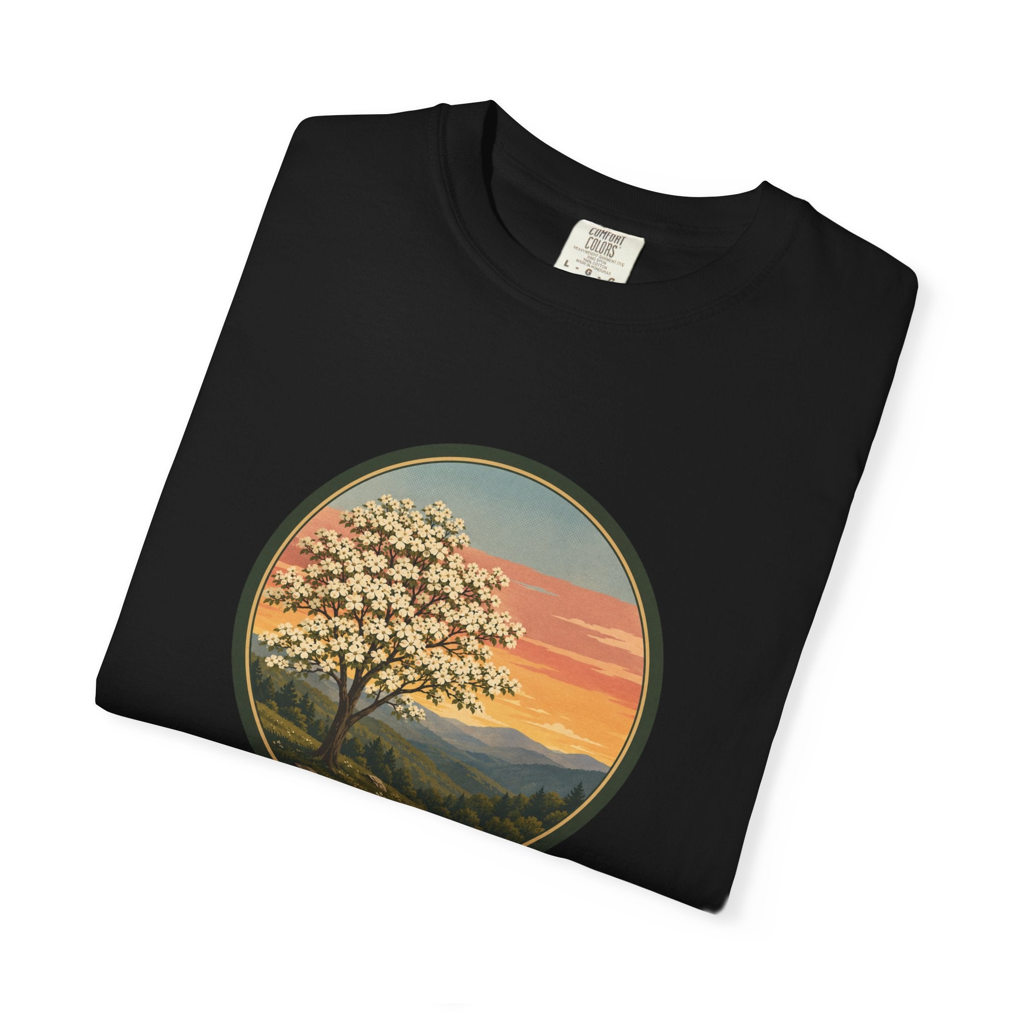 Vintage Sunset Dogwood Tree T-Shirt