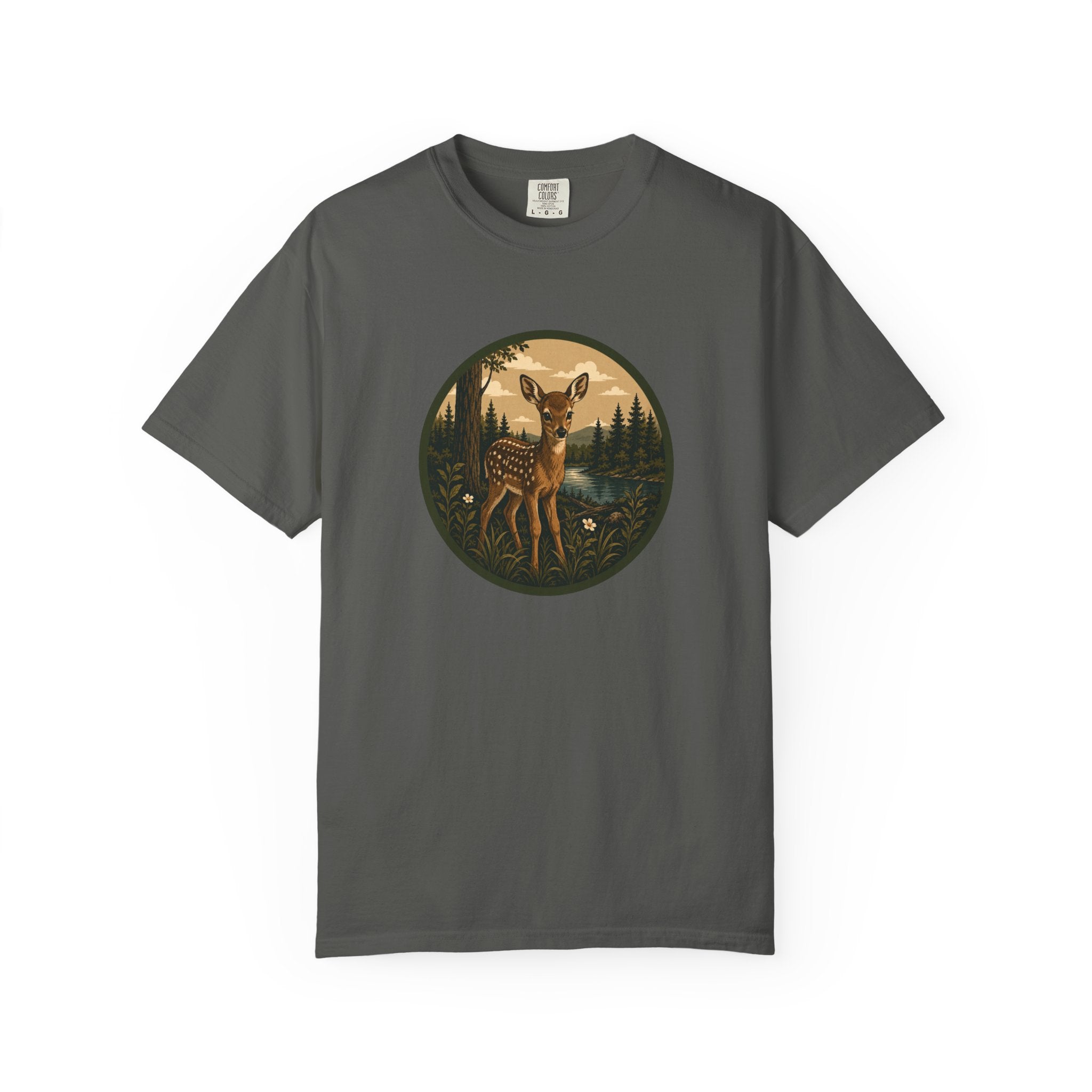 Fawn Forest Tee — Vintage Woodland Deer T-Shirt