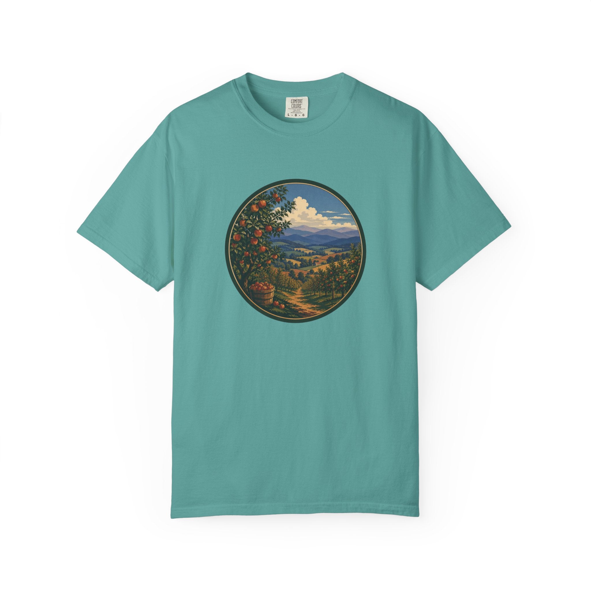 Scenic Apple Orchard Landscape T-Shirt