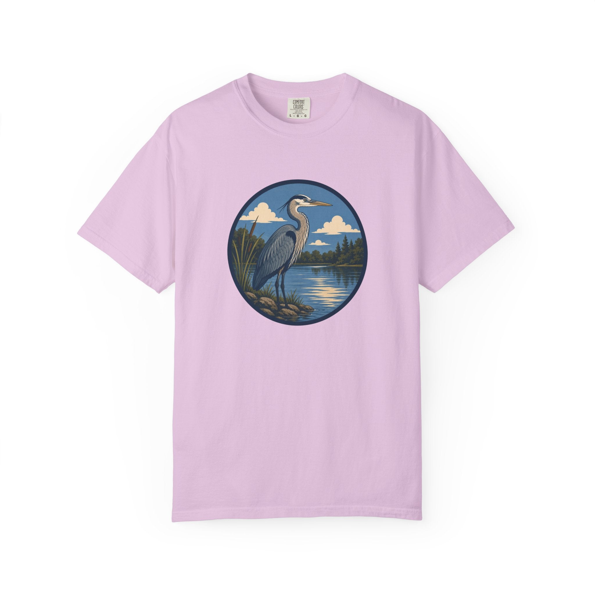 Heron Lake T-Shirt — Scenic Wildlife Nature Tee