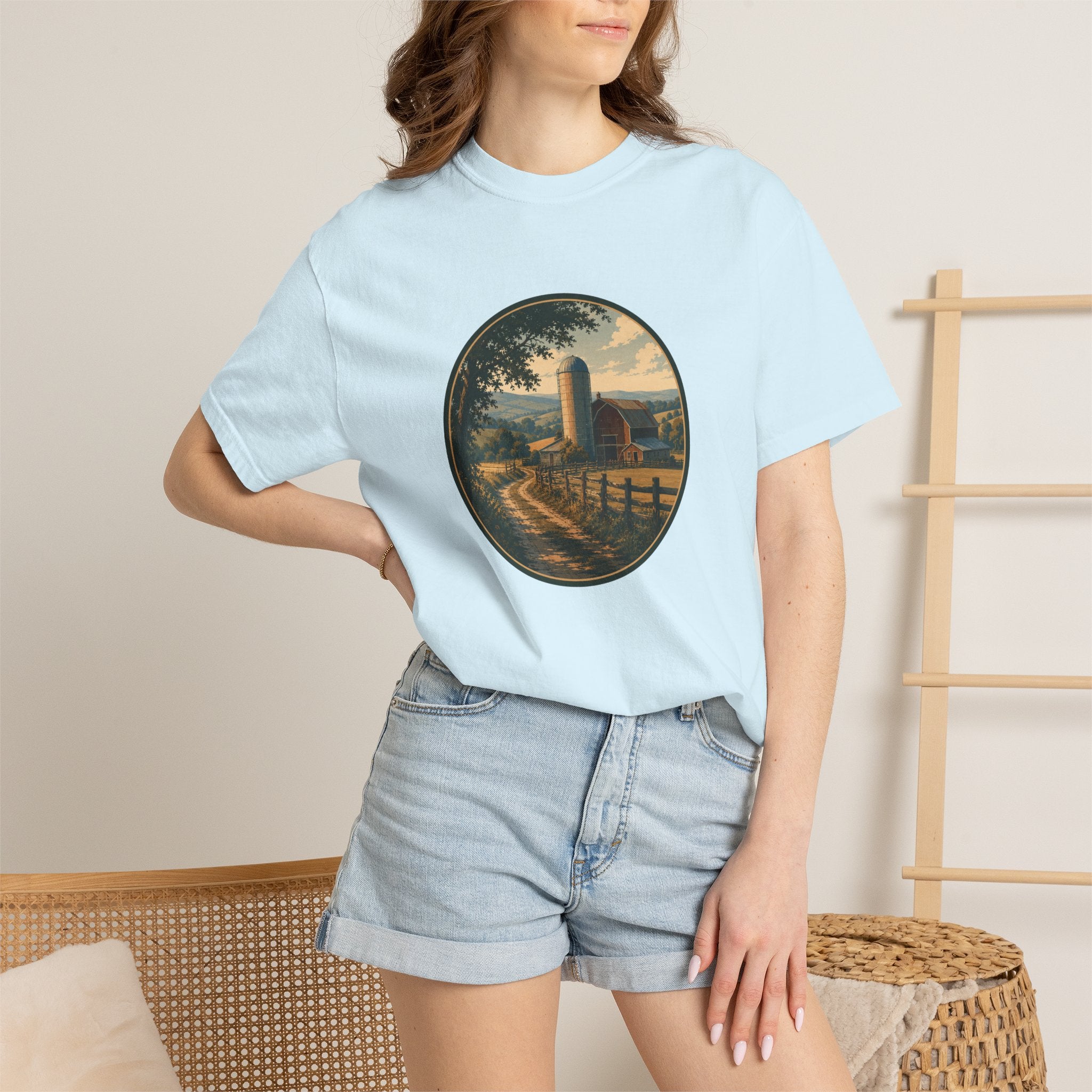 Barn and Farm Country T-Shirt - Vintage Farm Graphic