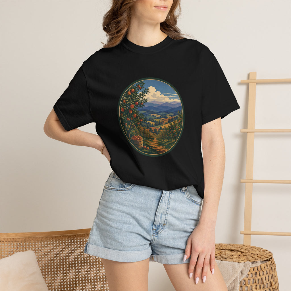 Scenic Apple Orchard Landscape T-Shirt