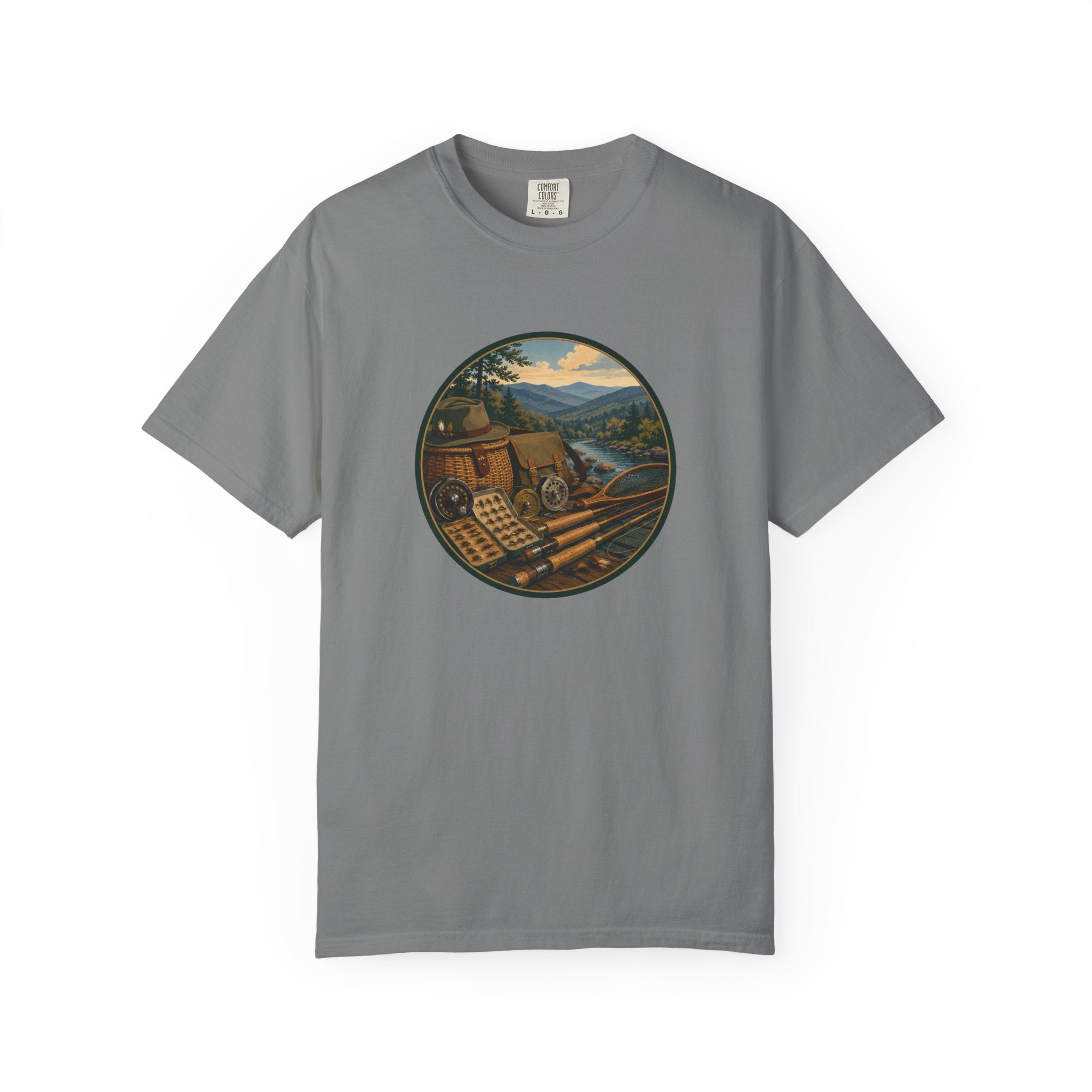 Vintage Fly Fishing T-Shirt — Retro Outdoors Graphic Tee