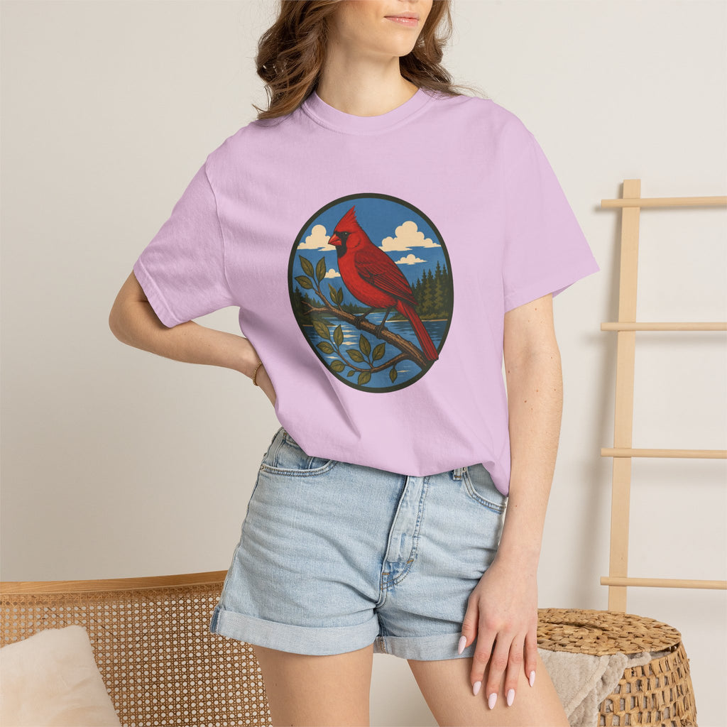 Cardinal Nature T-Shirt — Red Cardinal Bird Graphic Tee