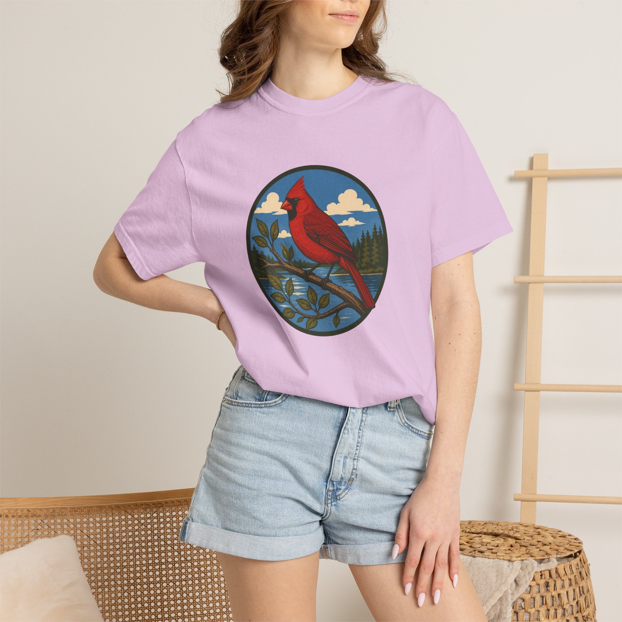 Cardinal Nature T-Shirt — Red Cardinal Bird Graphic Tee
