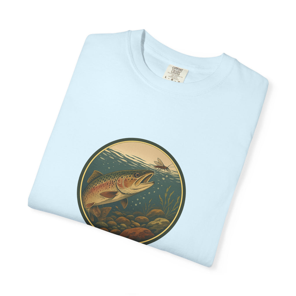 Rainbow Trout  Circle T-Shirt — Vintage Fishing Graphic Tee