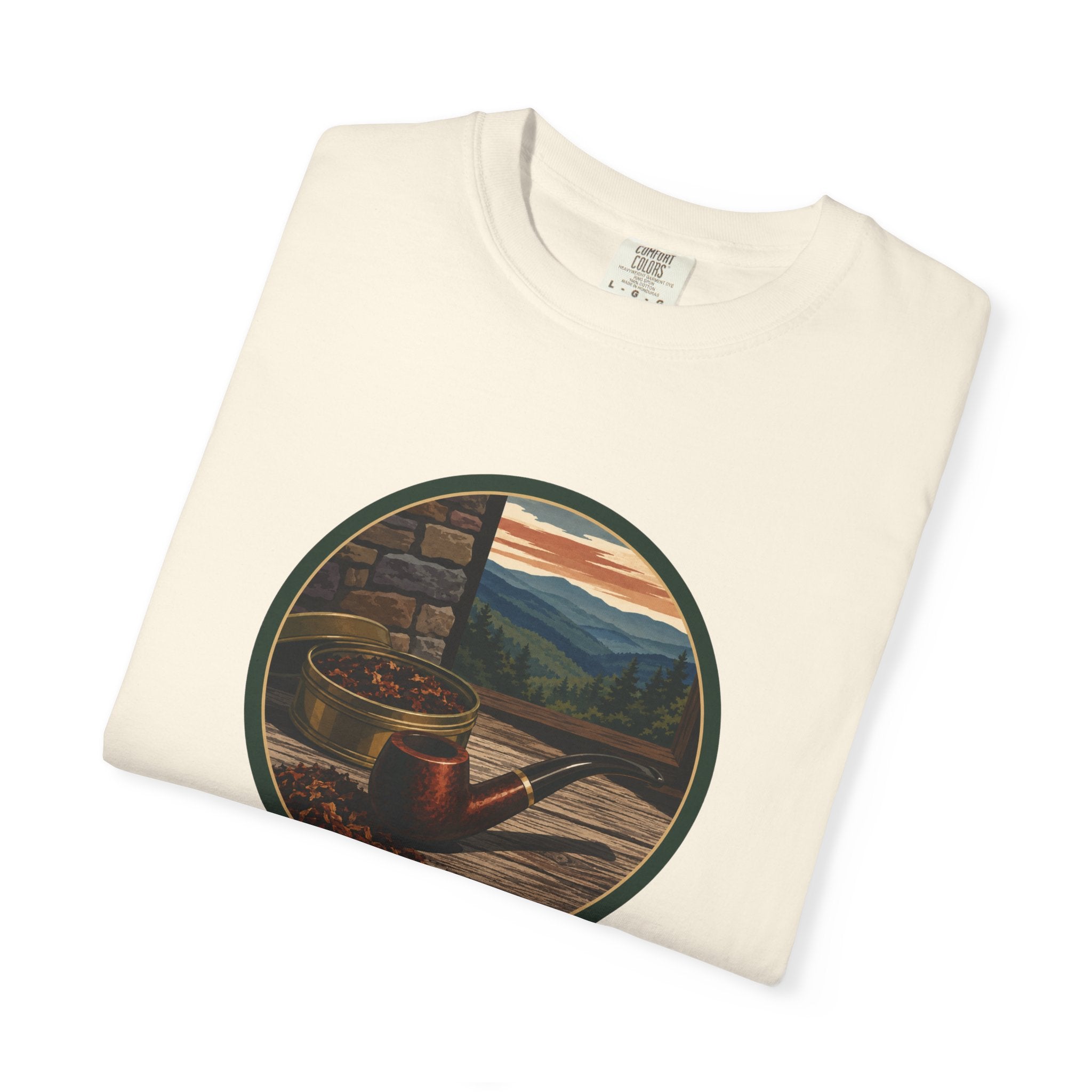 Vintage Tobacco Pipe Circle T-Shirt