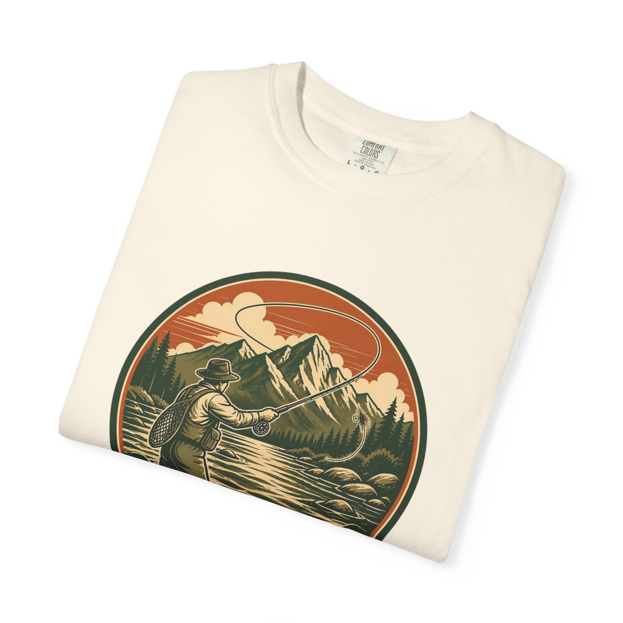 Live to Fish T-Shirt — Vintage Mountain Fly Fishing Graphic Tee
