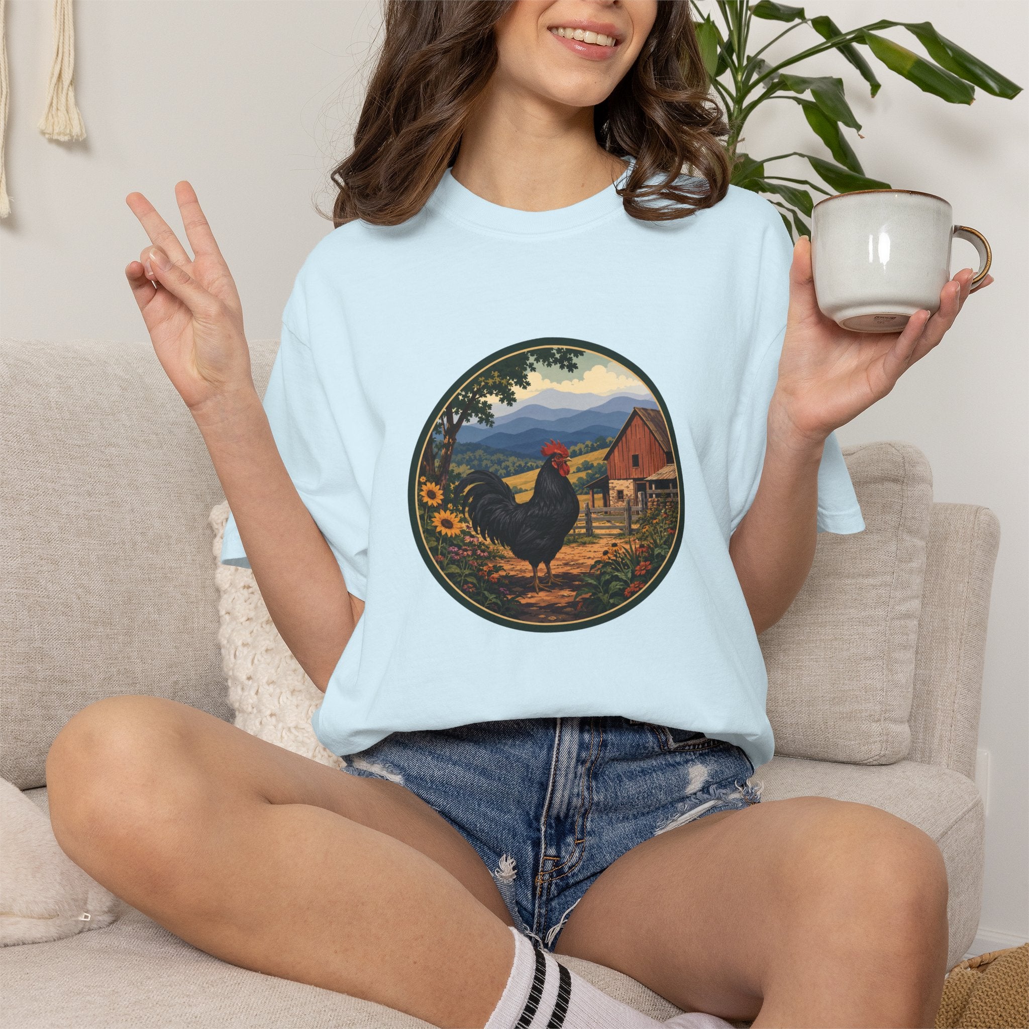 Rooster Farm Circle T-Shirt