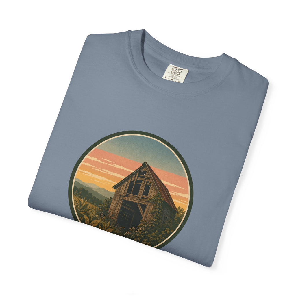 Vintage Tobacco Barn Sunset T-Shirt