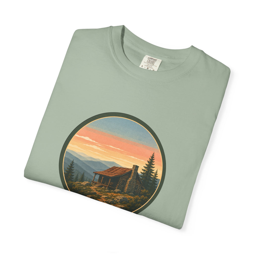 Sunset Cabin Mountain T-Shirt