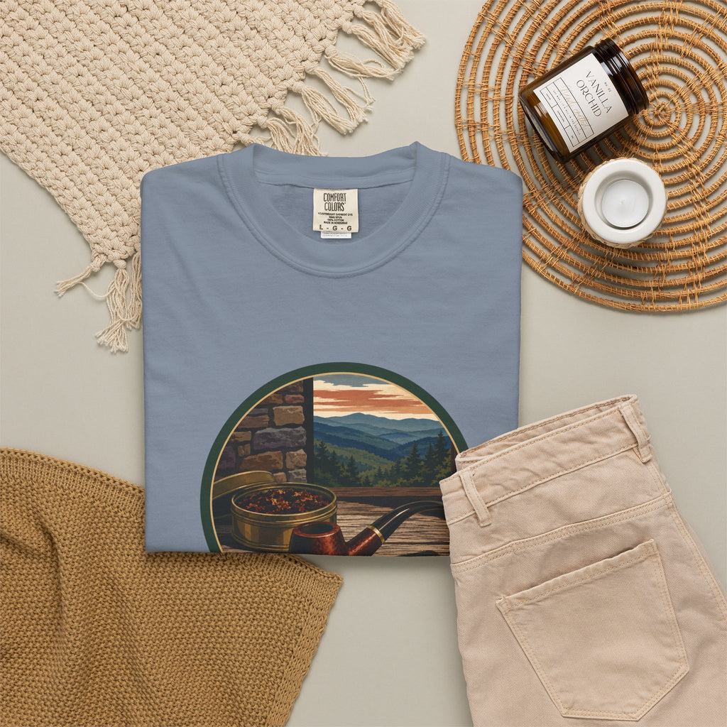 Vintage Tobacco Pipe Circle T-Shirt
