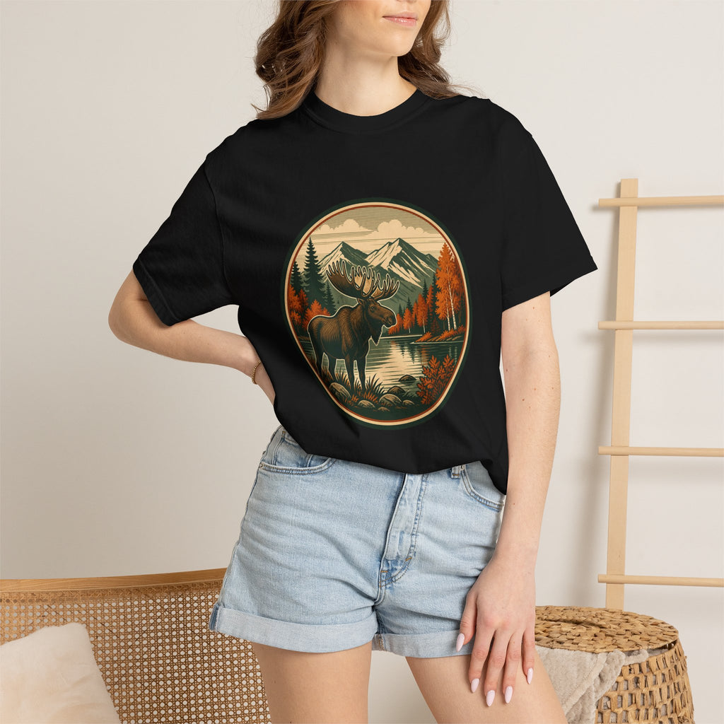 Moose Mountain Scenic T‑Shirt — Vintage Wilderness Camp Tee