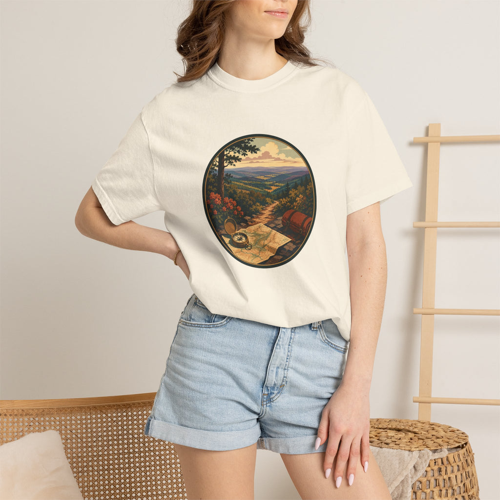 Backpacking Trail Tee - Scenic Mountain Vista T-Shirt