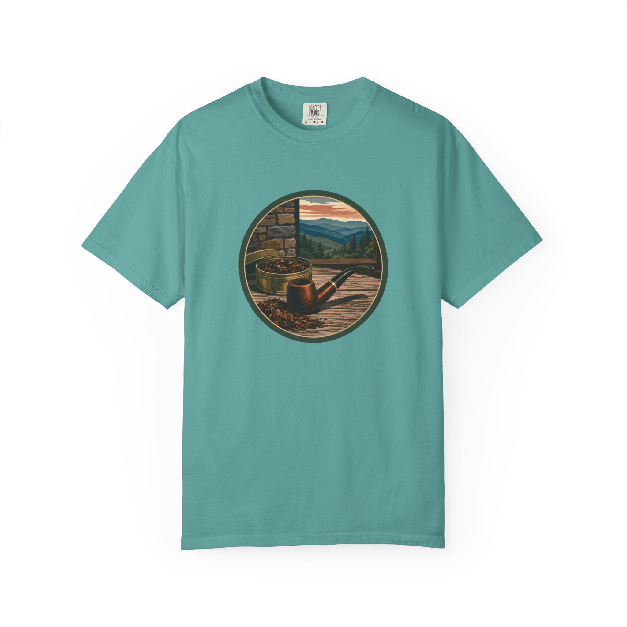 Vintage Tobacco Pipe Circle T-Shirt