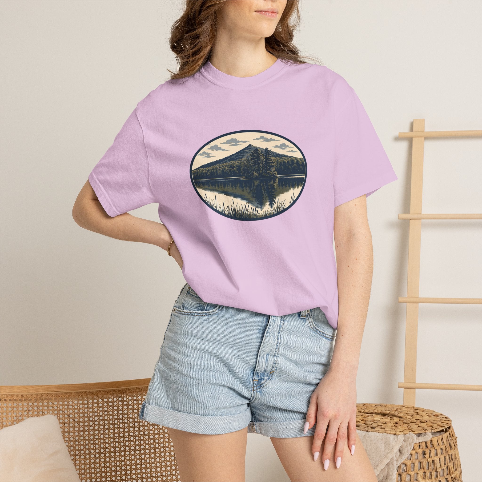 Sharp Top Mountain Reflection T-Shirt