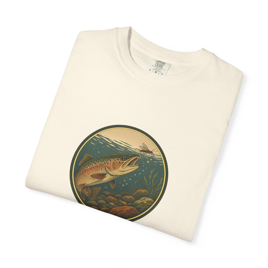 Rainbow Trout  Circle T-Shirt — Vintage Fishing Graphic Tee