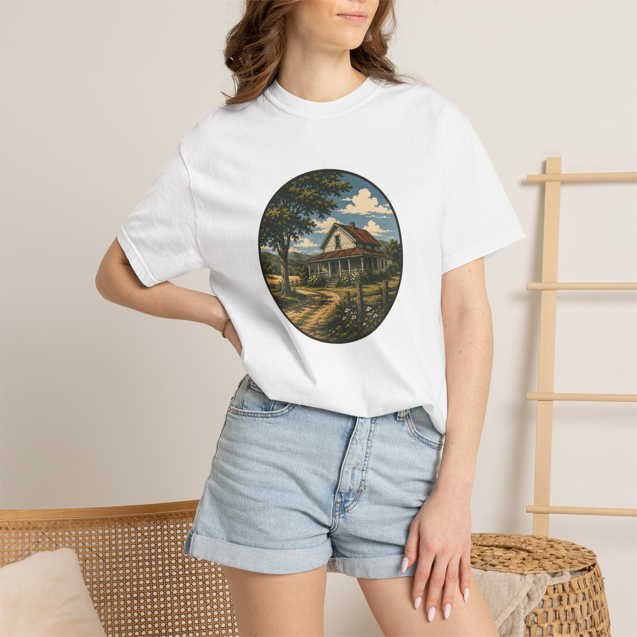 Vintage Country Cottage T-Shirt