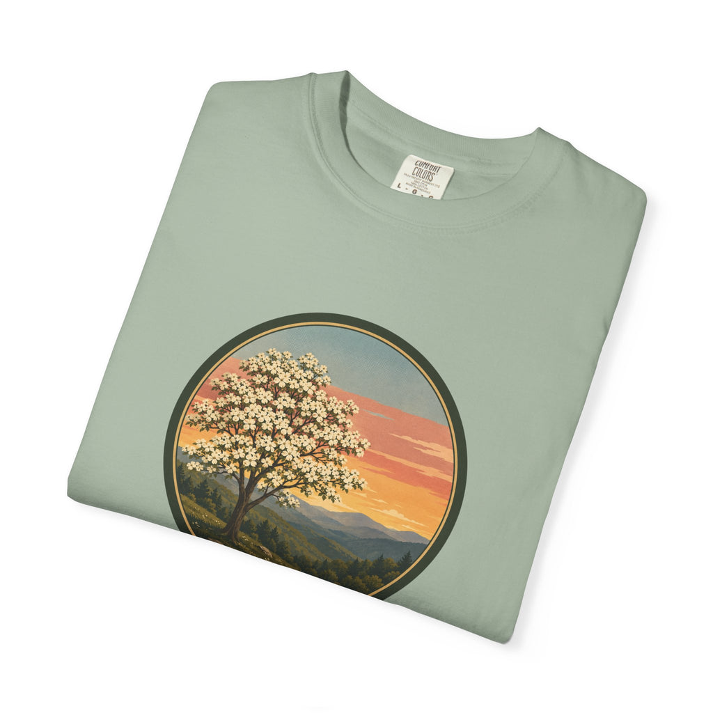 Vintage Sunset Dogwood Tree T-Shirt