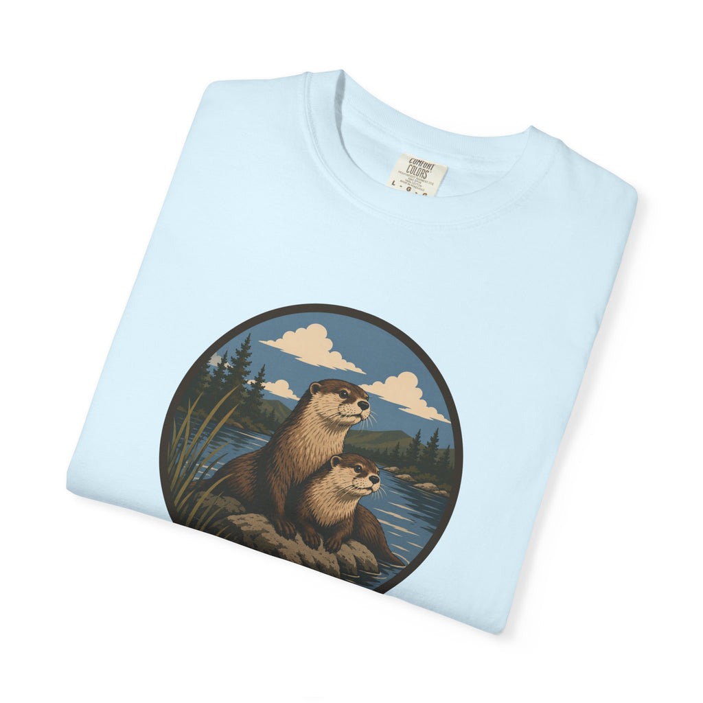 Otter & Baby Lake Scene T-Shirt