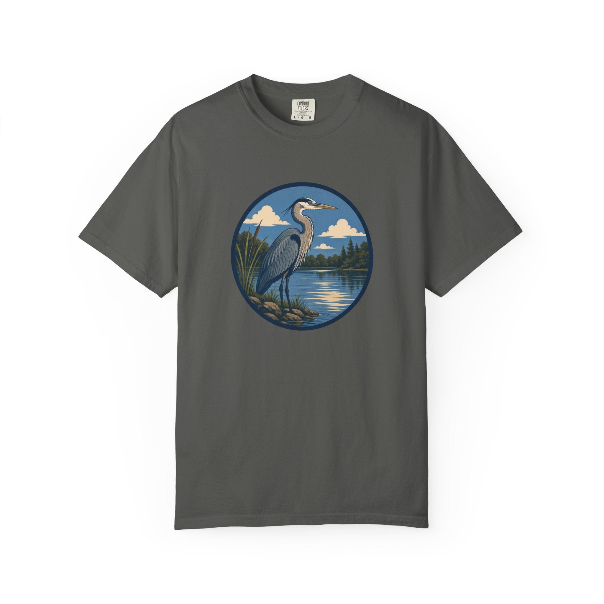 Heron Lake T-Shirt — Scenic Wildlife Nature Tee