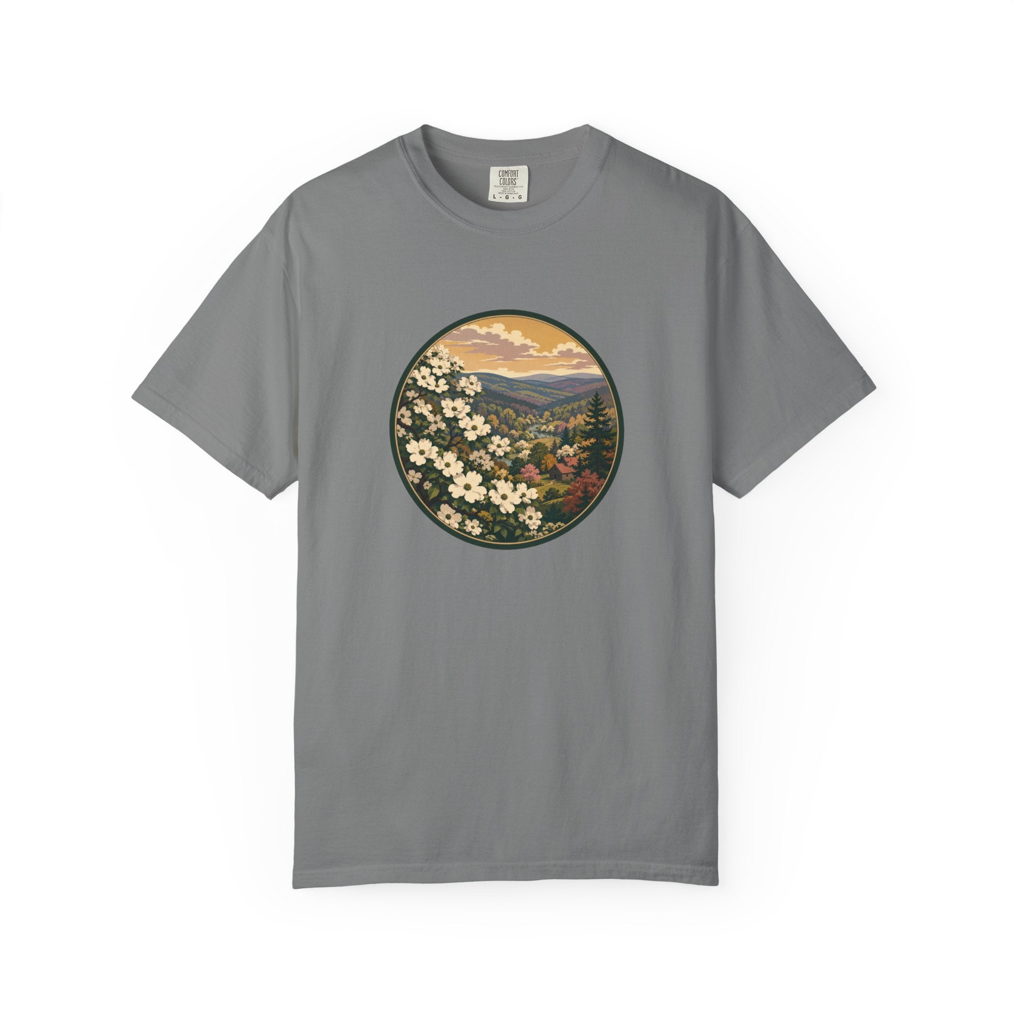 Blue Ridge Blooms T-Shirt — Vintage Wildflower Scenic Tee