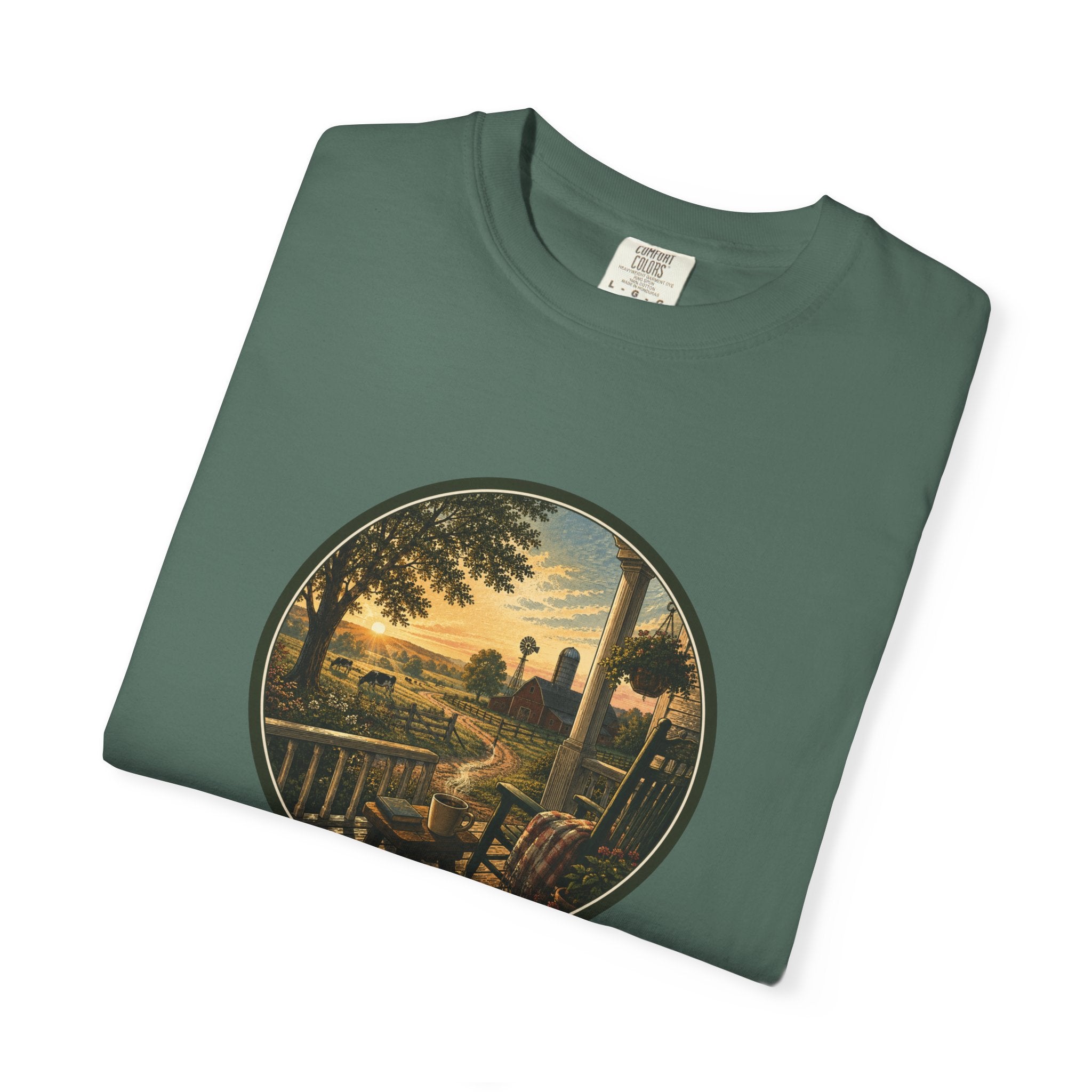 Front Porch Farmland Sunset T-Shirt