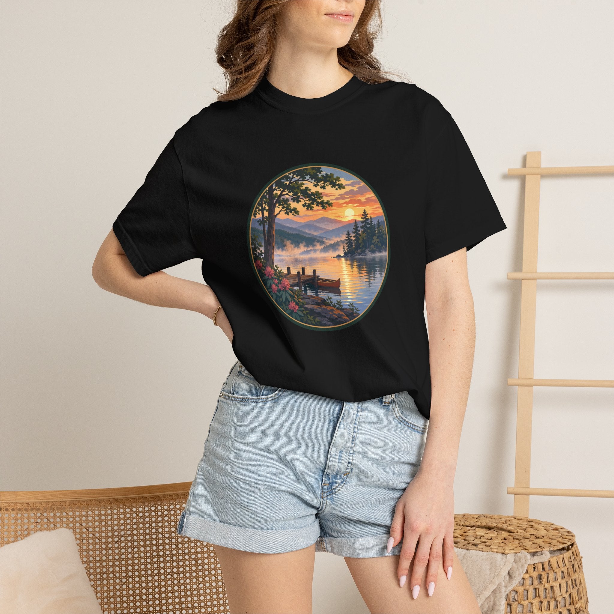 Scenic Lake Sunrise T-Shirt