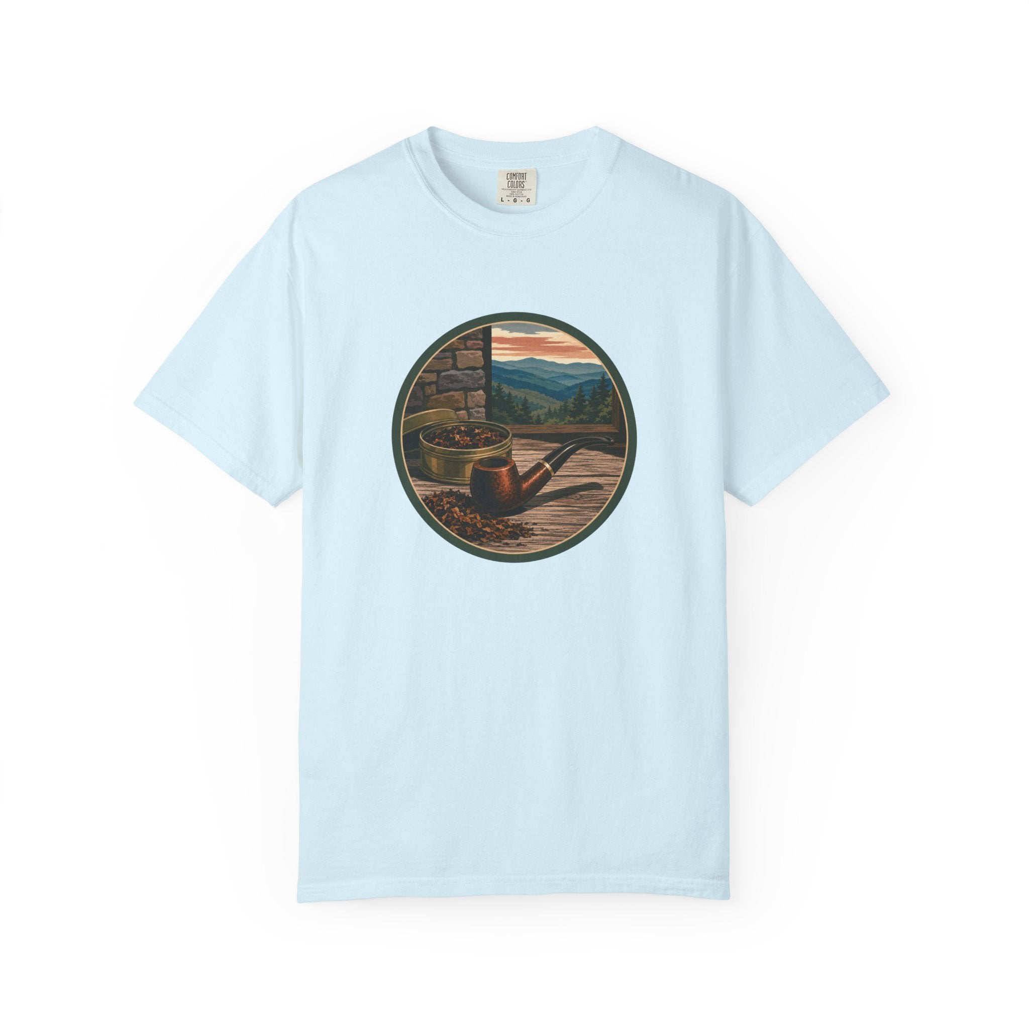 Vintage Tobacco Pipe Circle T-Shirt