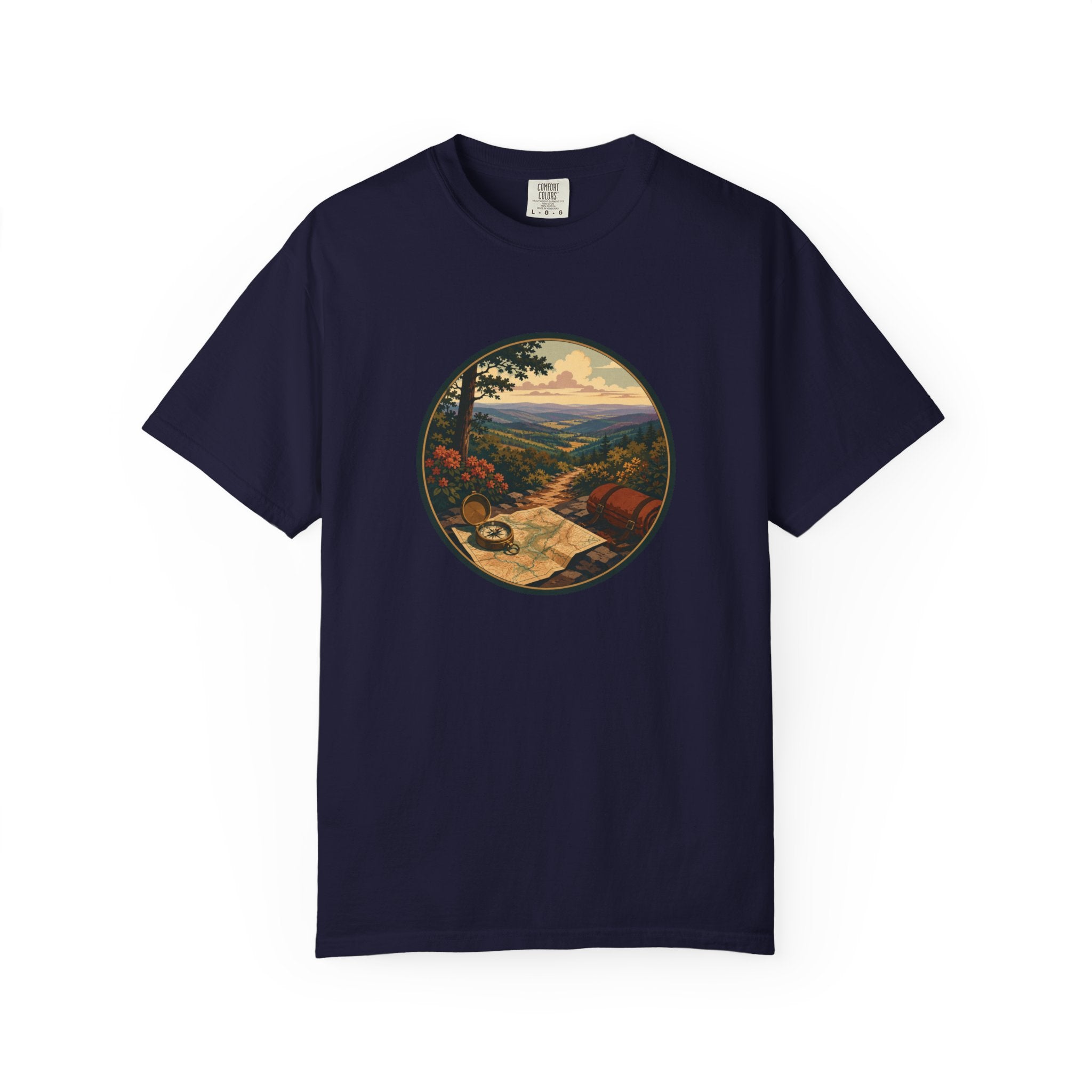 Backpacking Trail Tee - Scenic Mountain Vista T-Shirt