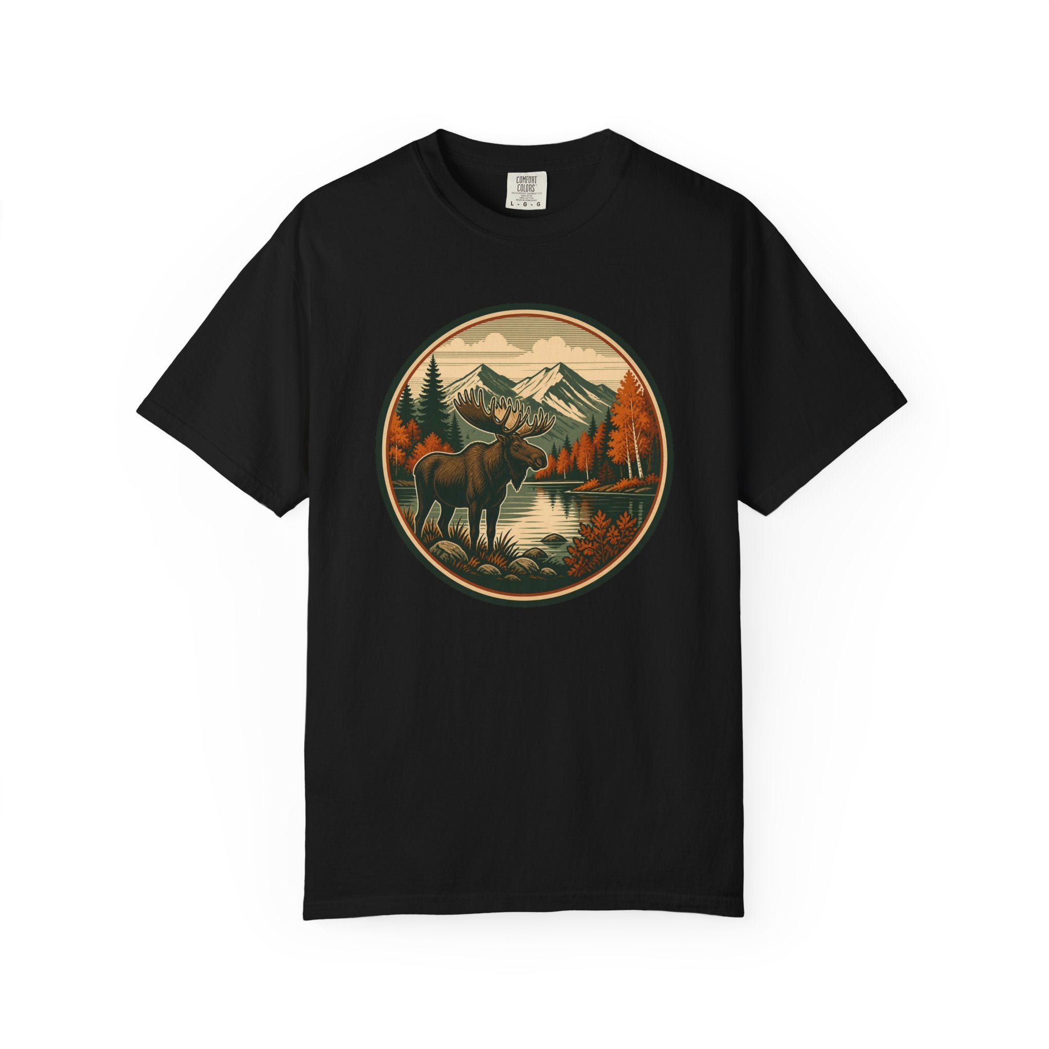 Moose Mountain Scenic T‑Shirt — Vintage Wilderness Camp Tee