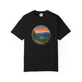 Retro Mountain Sunset T-Shirt — Scenic Blue Ridge Mountain Tee