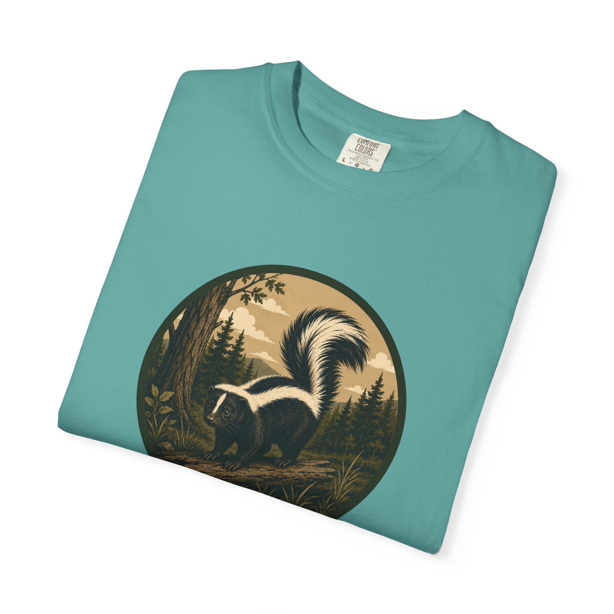 Skunk Forest T-Shirt — Vintage Woodland Wildlife Tee