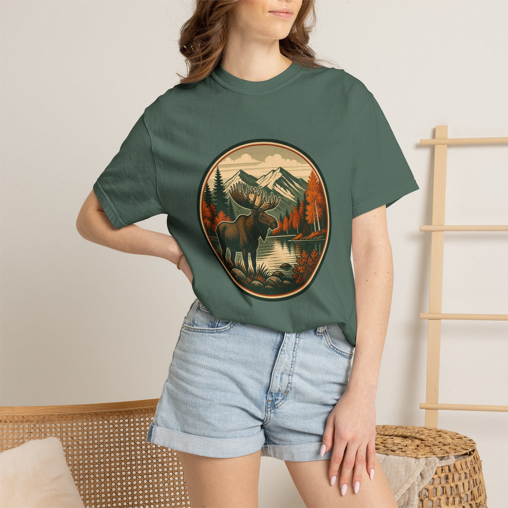 Moose Mountain Scenic T‑Shirt — Vintage Wilderness Camp Tee
