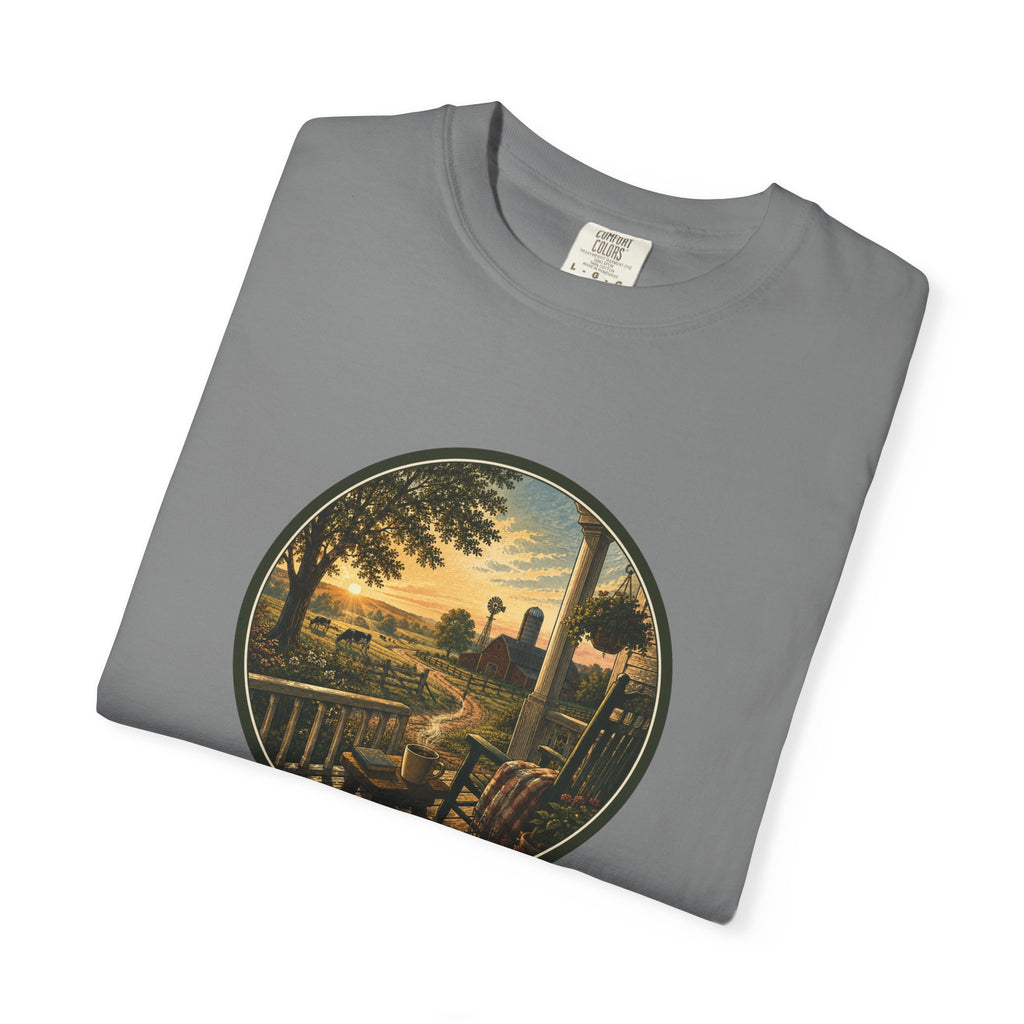 Front Porch Farmland Sunset T-Shirt