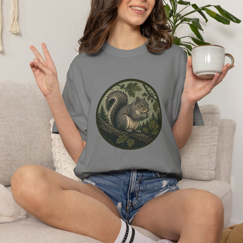 Squirrel Circle Graphic T-Shirt
