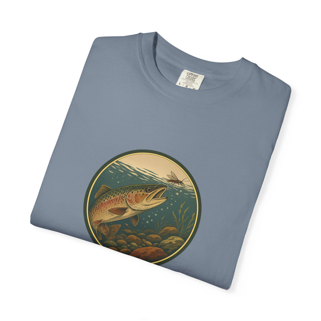 Rainbow Trout  Circle T-Shirt — Vintage Fishing Graphic Tee
