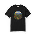 Scenic Garden Circle T-Shirt — Mountain Meadow Fresh Vegetables Graphic Tee