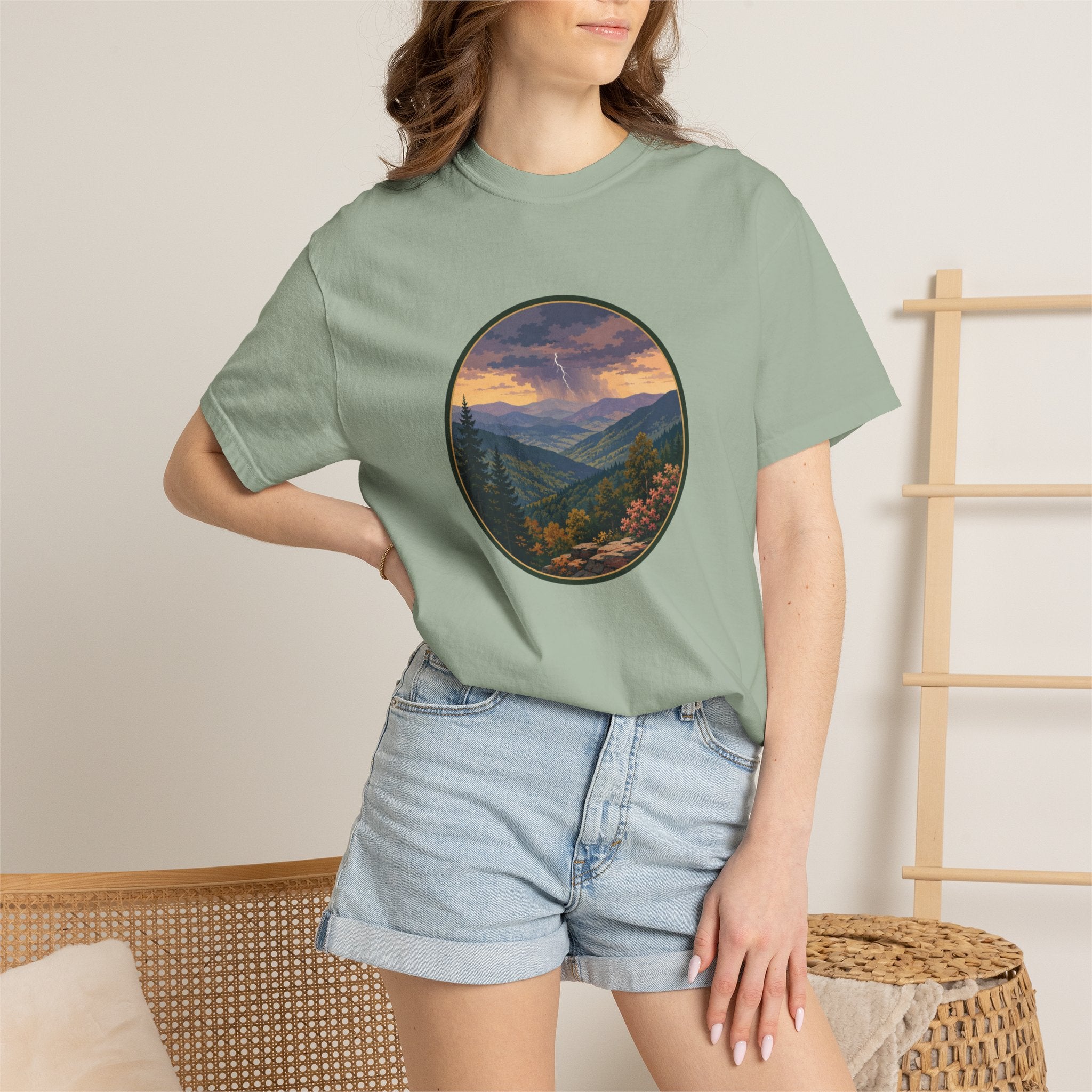 Scenic Blue Ridge Mountain Thunderstorm T-Shirt